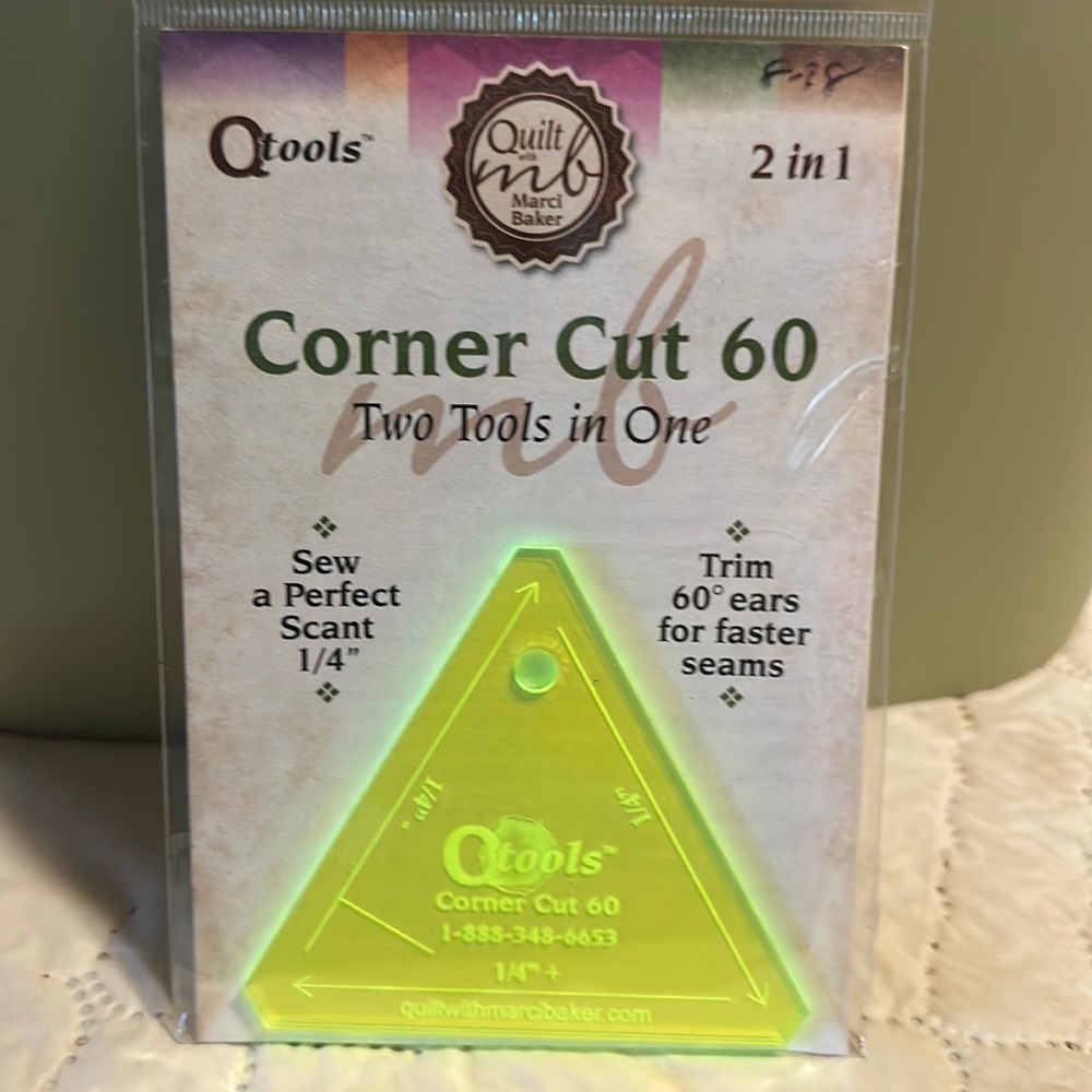 Corner cut 60 ruler